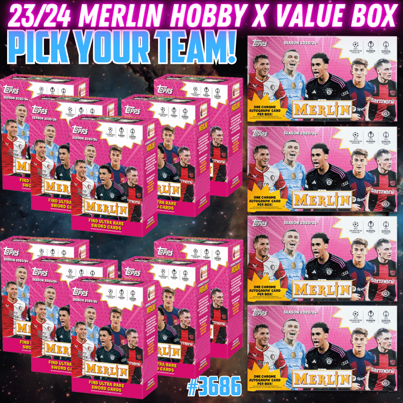Break 3686 - 23/24 UCC Merlin Hobby x Value 14 Box Mixer - Pick your Team!