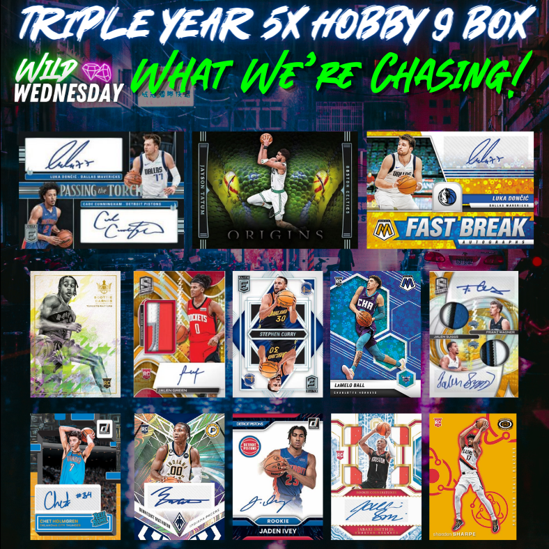 Break 1387 - NBA Triple Year 5x Hobby 9 Box - $99 Random Teams!