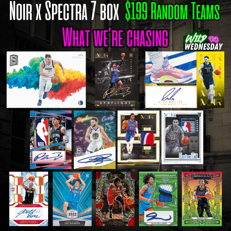 Break 1642 - 22/23 NBA Noir x Spectra 7 Box - $199 Random Teams!