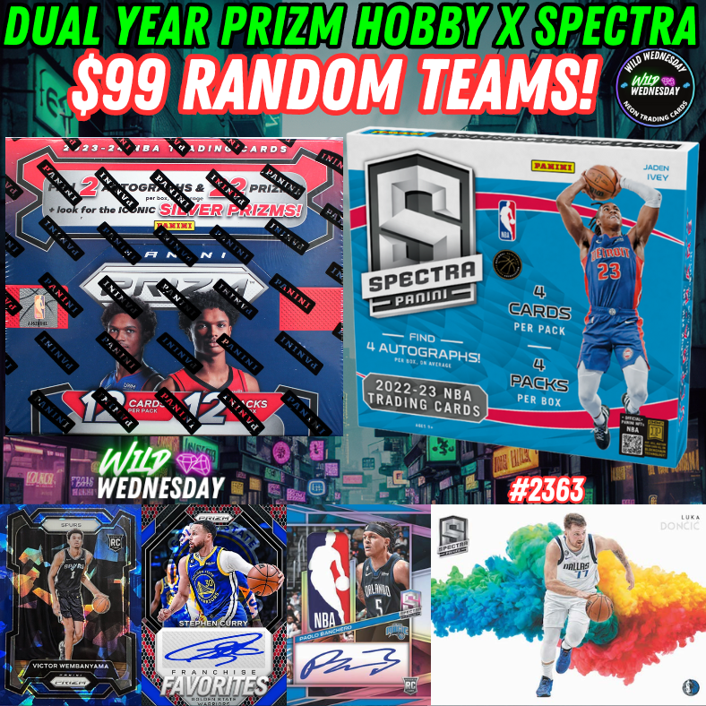 Break 2363 - NBA Dual Year Prizm Hobby x Spectra - $99 Random Teams!