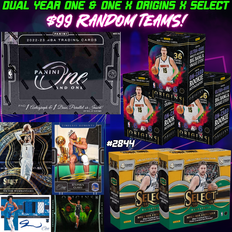 Break 2844 - NBA Dual Year One & One x Origins x Select - $99 Random Teams!