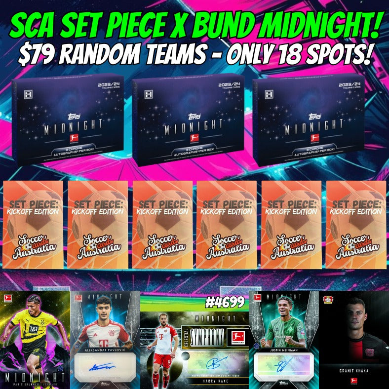 Break 4699 - SCA Set Piece "Kick Off" Repack x 23/24 Bund Midnight - Random Teams!