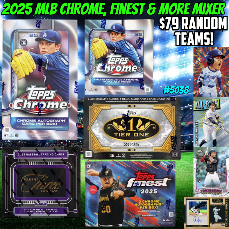 Break 5038 - 2025 MLB Chrome, Finest & More Mixer - Random Teams!