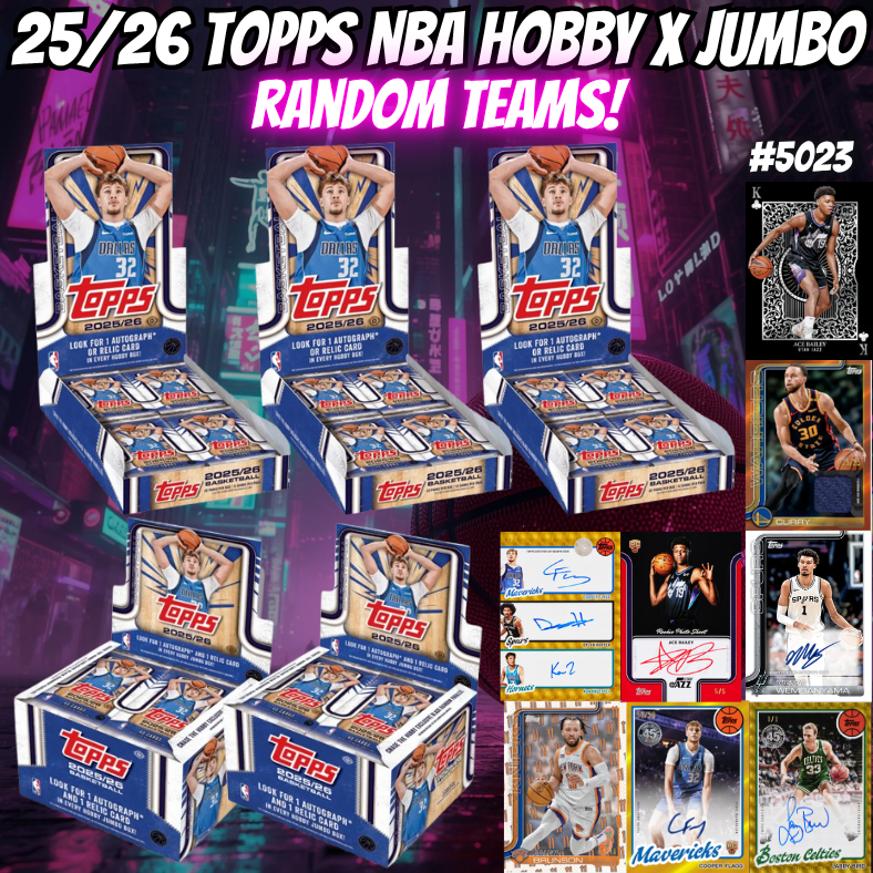 Break 5023 - 25/26 Topps NBA Hobby x Jumbo - Random Teams!