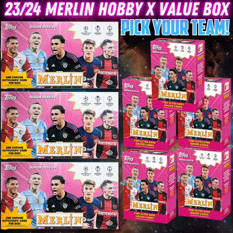 Break 3597 - 23/24 UCC Merlin Hobby x Value Box - Pick Your Team/Player!
