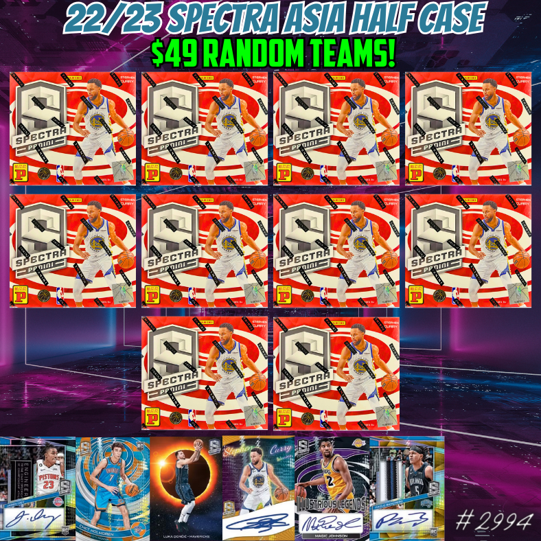 Break 2994 - NBA 22/23 Spectra Asia Half Case - $49 Random Teams!