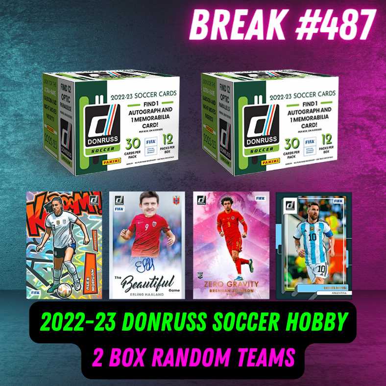 Break 487 - 22/23 Donruss Soccer Hobby - 2 box - Random Teams!