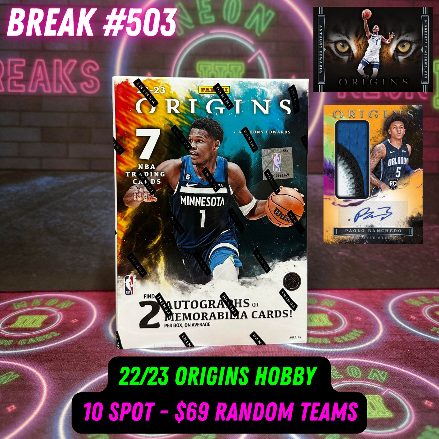 Break 503 - NBA 22/23 Origins Hobby - 10 Spot Random Teams!