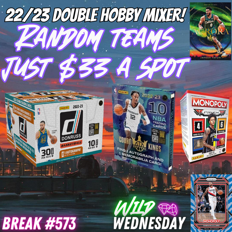 Break 573 - NBA 22/23 Donruss x Court Kings Double Hobby Mixer - $33 a spot!