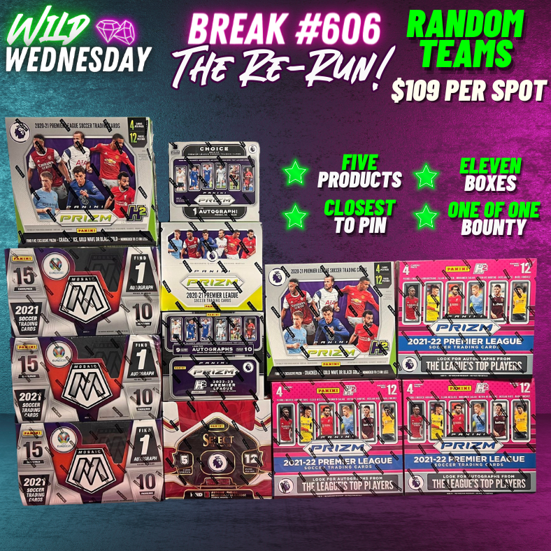 Break 606 - 3 Year - 12 Box - Family & Friends Random Teams Mixer Round 2 - $109 a spot