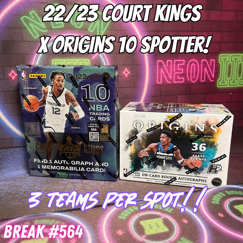 Break 654 - 22/23 Court Kings x Origins 10 Spotter - 3 Teams Per Spot!
