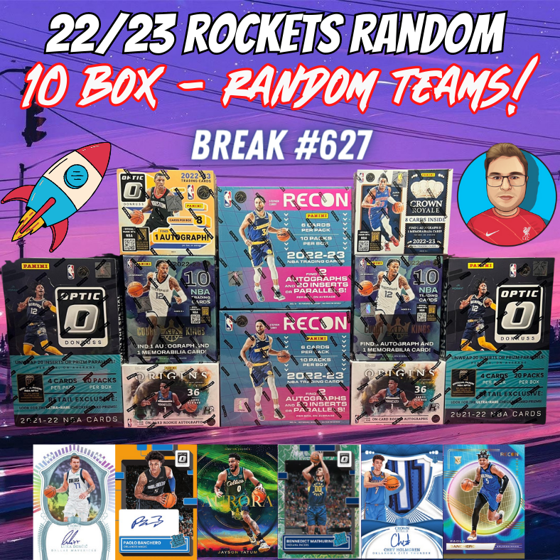 Break 627 - NBA 22/23 Rockets Random 10 Box MEGA Mixer - Random Teams!