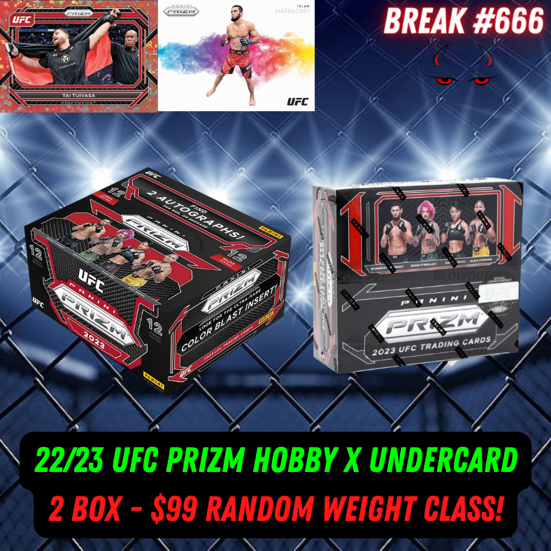 Break 666 - UFC 22/23 Prizm Hobby + Undercard - Random Weight Class!