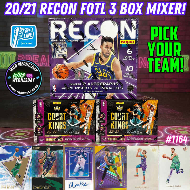 Break 1164 - NBA 20/21 Recon FOTL x Court Kings 3 Box - Pick Your Team!