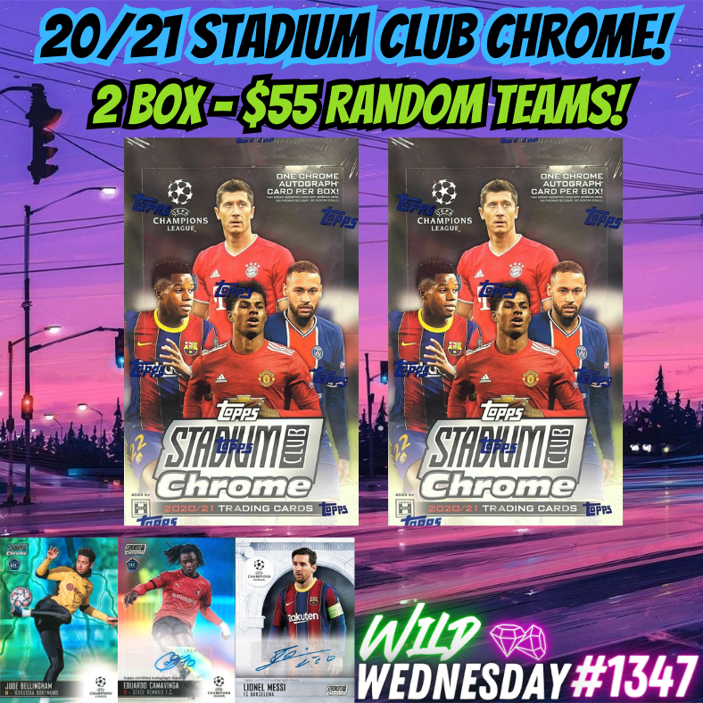 Break 1347 - 20/21 Stadium Club Hobby 2 Box - Random Teams - $55 a spot!