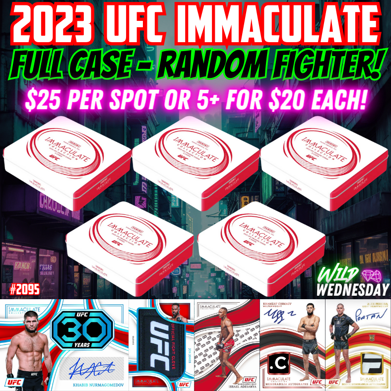 Break 2095 - 2023 Panini Immaculate UFC - FULL CASE - Random Fighter!