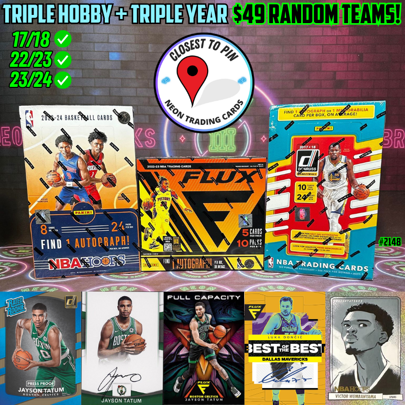 Break 2148 - NBA Triple Year + Triple Hobby - $49 Random Teams!