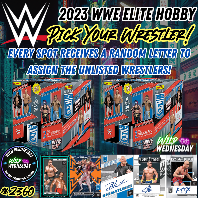 Break 2360 - 2023 WWE Elite Hobby - 2 Box Pick Your Wrestler & Receive Random Letter!