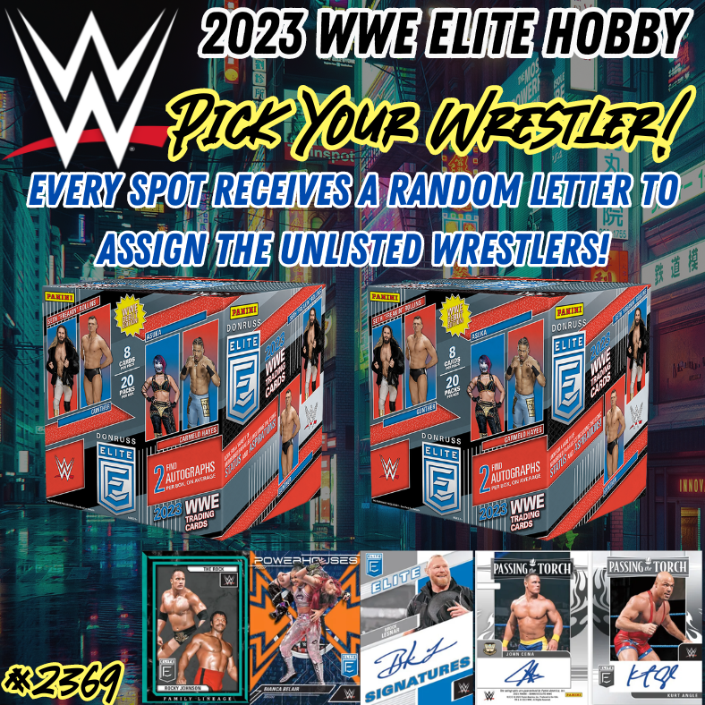 Break 2369 - 2023 WWE Elite Hobby - 2 Box Pick Your Wrestler & Receive Random Letter!