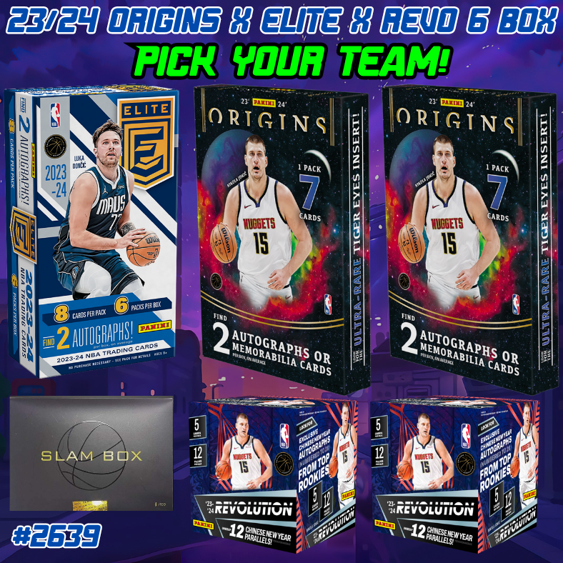 Break 2639 - NBA 23/24 Elite x Origins x Revo 6 Box - Pick Your Team!
