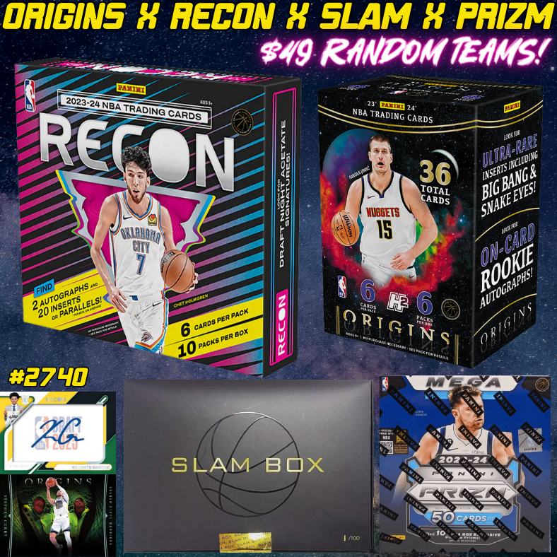Break 2740 - NBA 23/24 Recon x Origins x Slam x Prizm - $49 Random Teams!