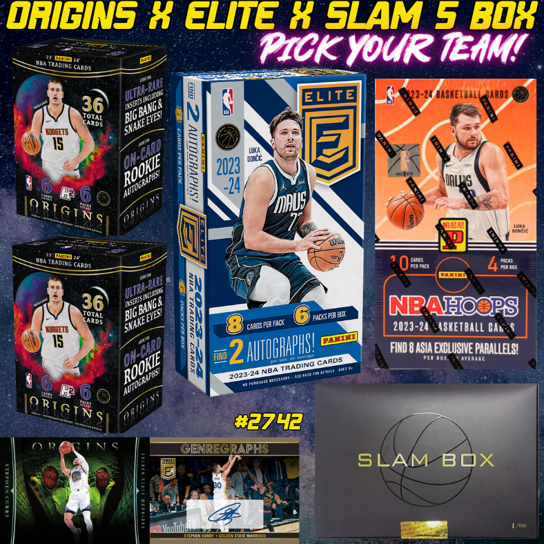 Break 2742 - NBA 23/24 Origins x Elite x Slam 5 Box - Pick Your Team!