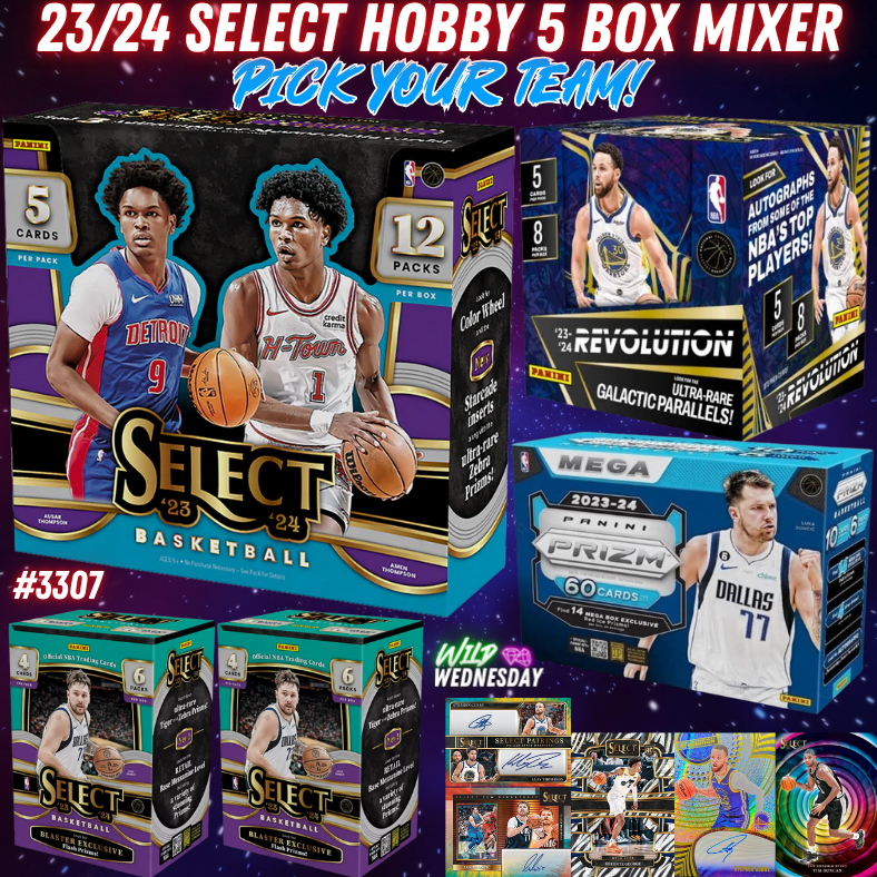 Break 3307 - NBA 23/24 Select Hobby x Revolution 5 Box - Pick Your Team!