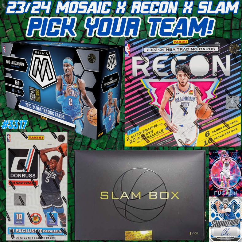 Break 3317 - NBA 23/24 Mosaic x Recon x Slam 4 Box - Pick Your Team!