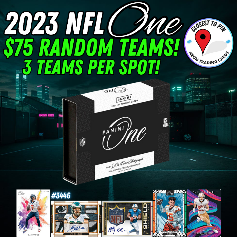 Break 3446 - Panini 2023 NFL One Hobby - 1 Box - Random Teams - 3 Teams Per Spot!