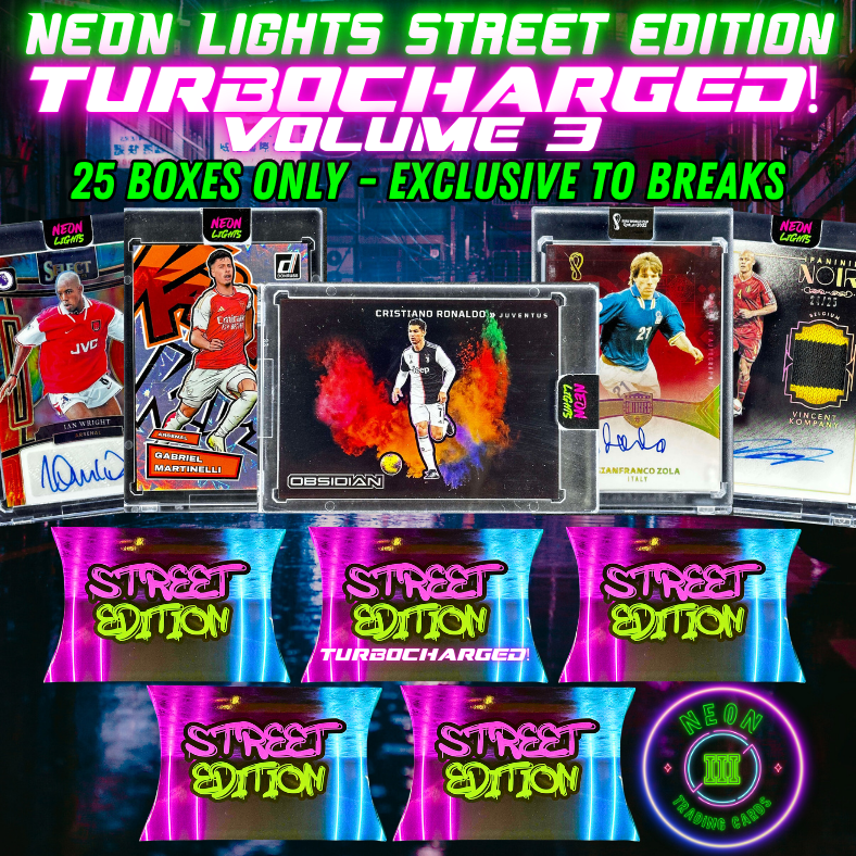 Break 3481 - 23/24 EPL Select Hobby x Neon Lights Street TURBOCHARGED Volume 3 - Random Teams!