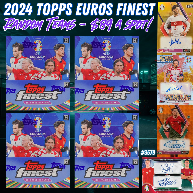 Break 3579 - 23/24 Topps Euro Finest - 4 Box - Random Teams!