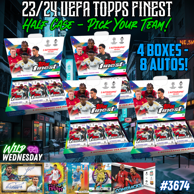 Break 3674 - 23/24 Topps UEFA Club Comp Finest - HALF CASE - Pick Your Team!