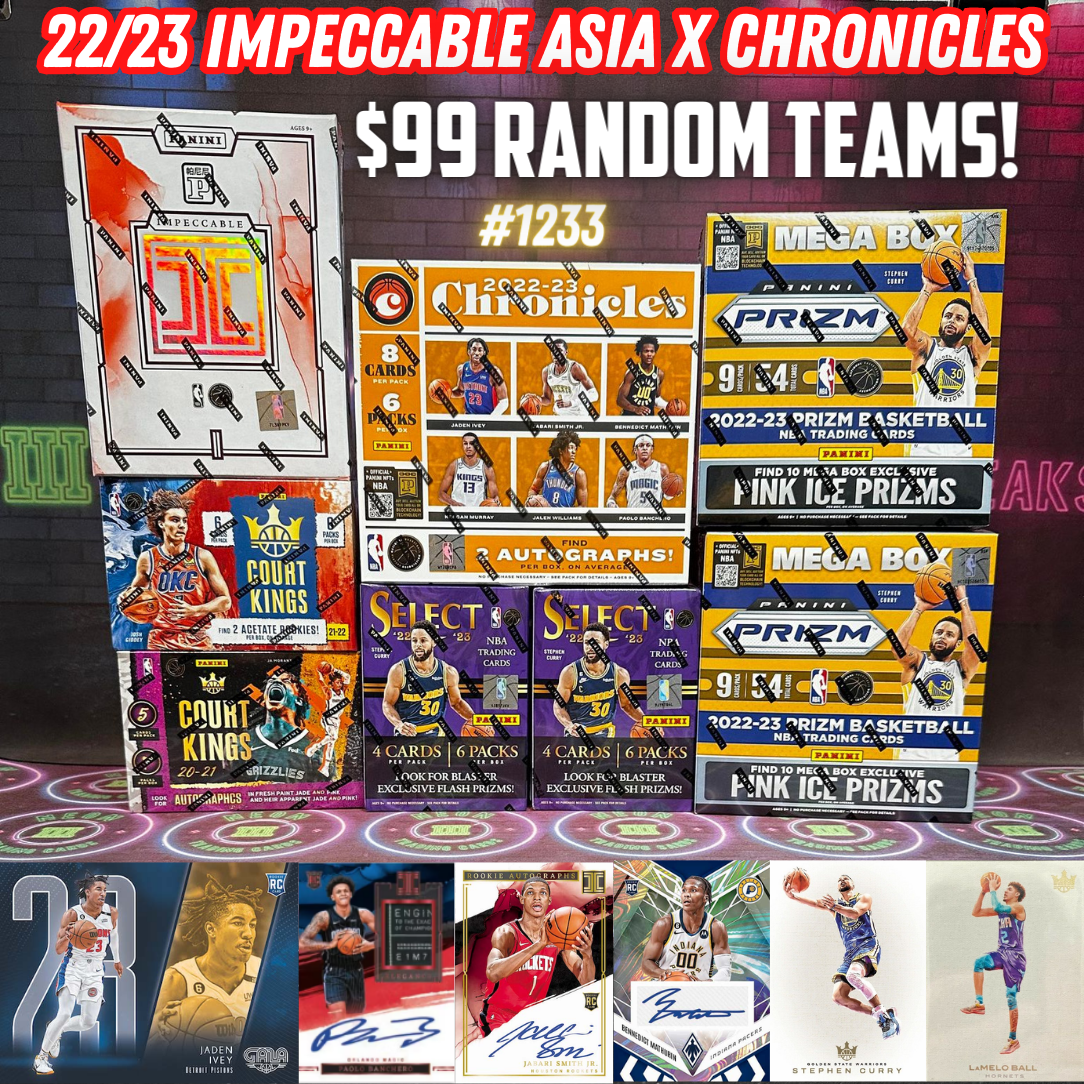 Break 1233 - NBA Impeccable Asia 8 Box Triple Year - $99 Random Teams!