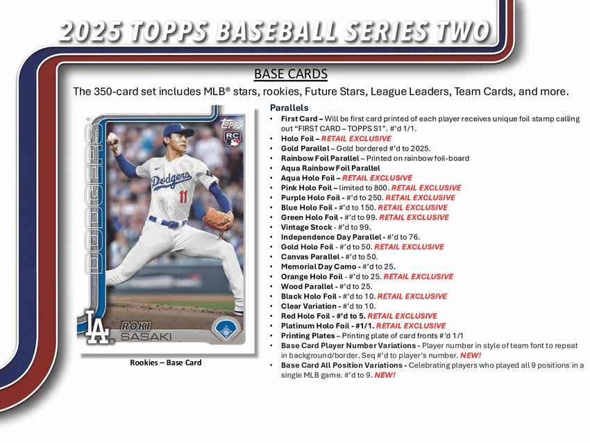 2025 Topps Series 2 Baseball Mega Box