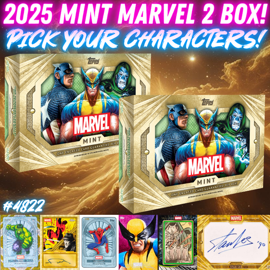 Break 4822 - 2025 Topps Mint Marvel - 2 BOX Pick Your Characters!