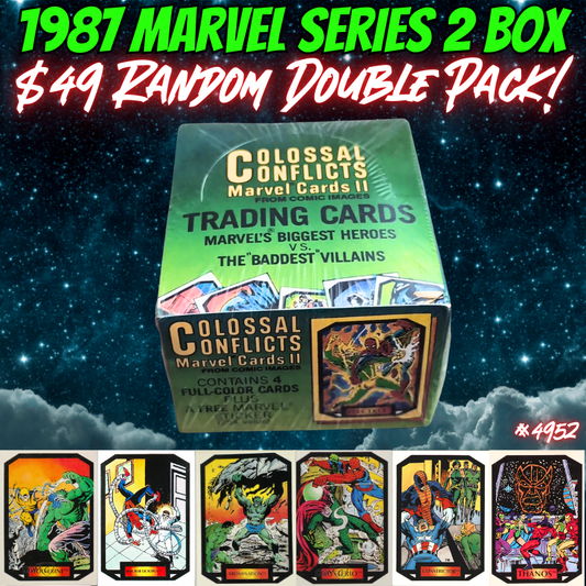 Break 4952 - 1987 Marvel Series 2 Box - Random Double Pack!
