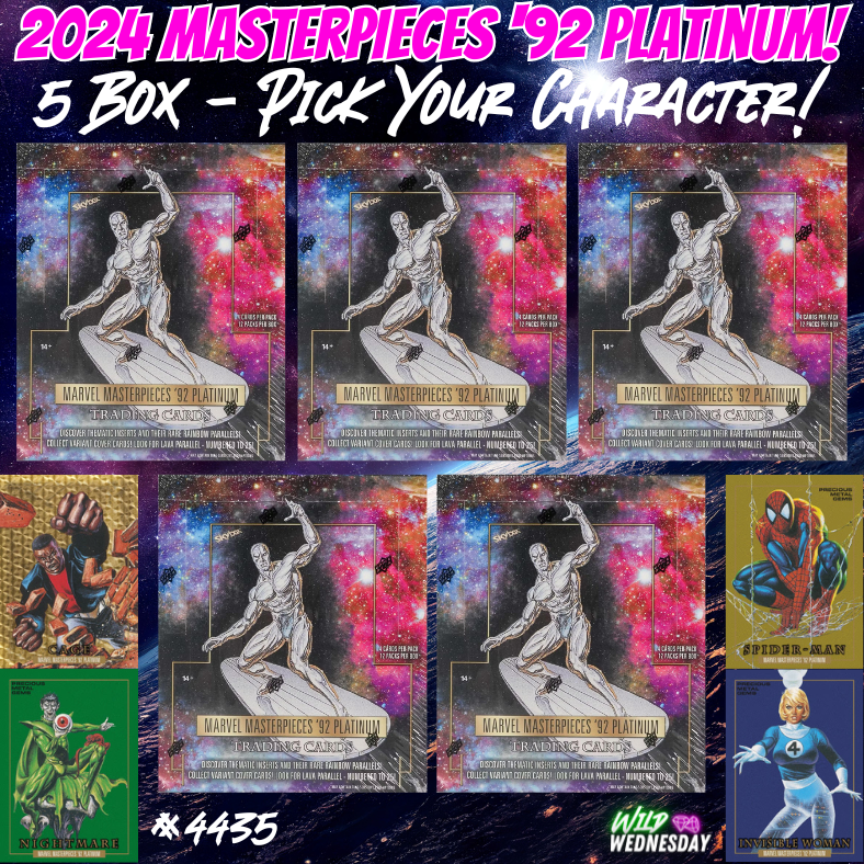 Break 4435 - 2024 Marvel Masterpieces '92 Platinum - Pick Your Character!