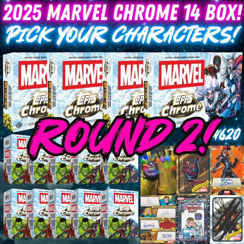 Break 4620 - 2025 Topps Marvel Chrome - 14 BOX Pick Your Characters ROUND 2!