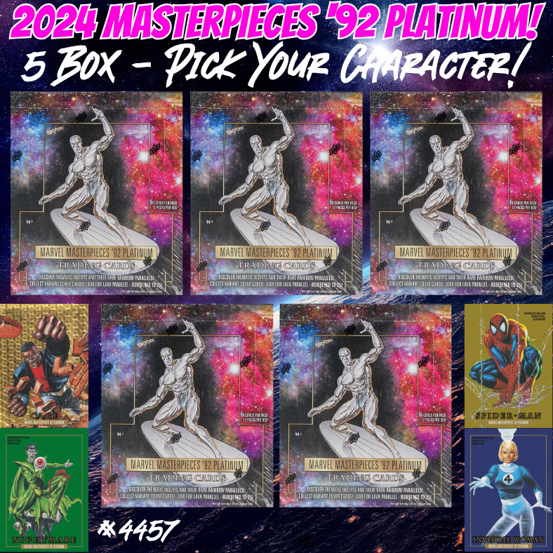 Break 4457 - 2024 Marvel Masterpieces '92 Platinum - Pick Your Character!