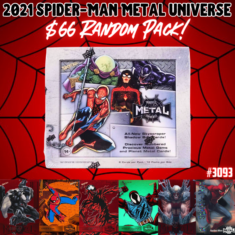 Break 3093 - 2021 Marvel Metal Universe Spider-Man - Random Pack Break!