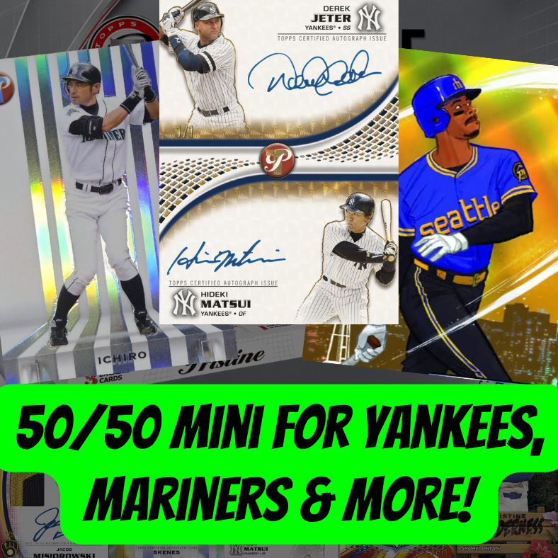 50/50 Mini for Yankees, Mariners & More in Break 5662- 2026 Topps Pristine Baseball - FULLCASE - PYT!