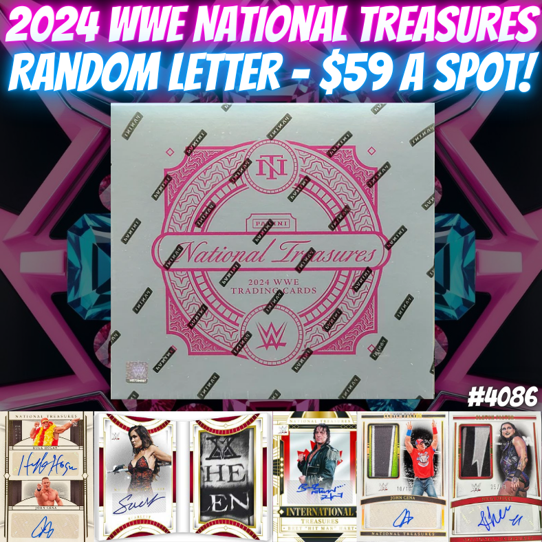 Break 4086 - 2024 WWE National Treasures - $59 Random Letter!