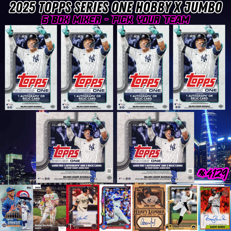 Break 4129 - NEW RELEASE - 2025 Topps MLB Series 1 Baseball - Hobby x Jumbo - 6 Box Mixer Pick Your Team!