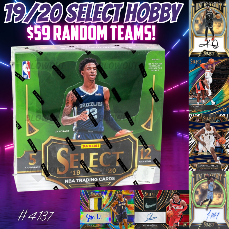 Break 4137 - NBA 19/20 Select HOBBY - $59 Random Teams!
