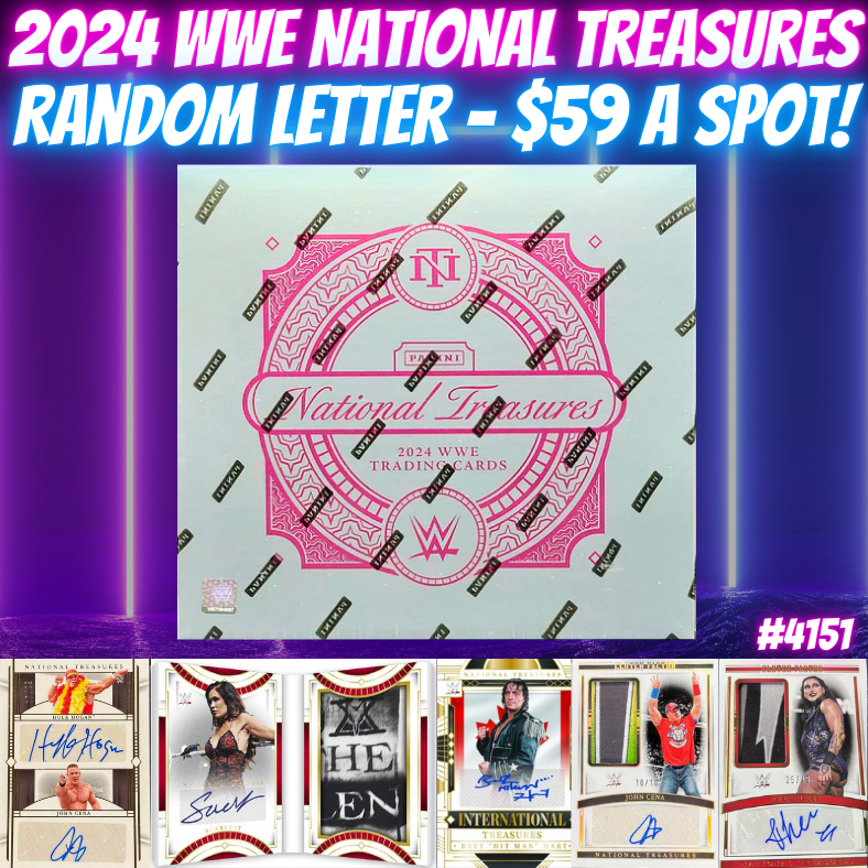 Break 4151 - 2024 WWE National Treasures - $59 Random Letter!