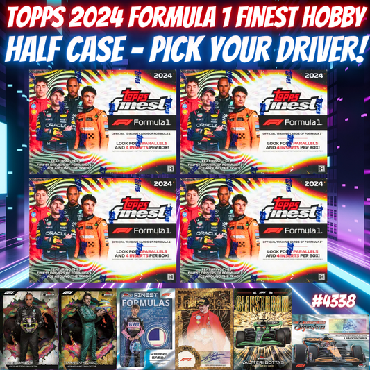 Break 4338 - Topps 2024 Formula 1 Finest Hobby - HALF CASE - Pick Your Driver!
