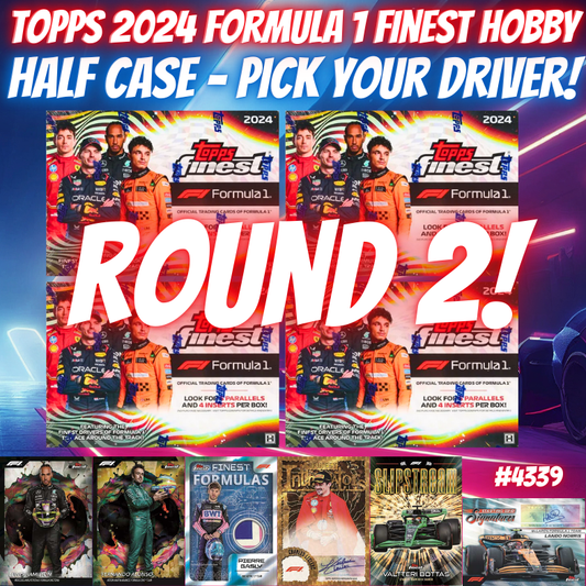Break 4339 - Topps 2024 Formula 1 Finest Hobby - HALF CASE - Pick Your Driver! ROUND 2!