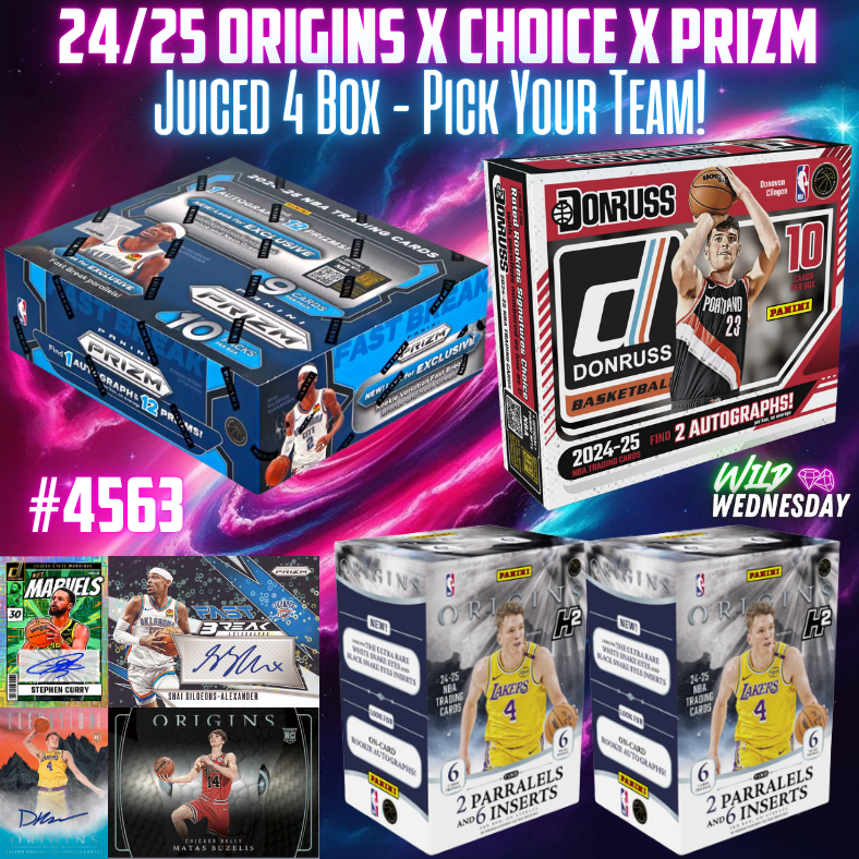 Break 4563 - NBA 24/25 Origins x Choice x Prizm 4 Box - Pick Your Team!