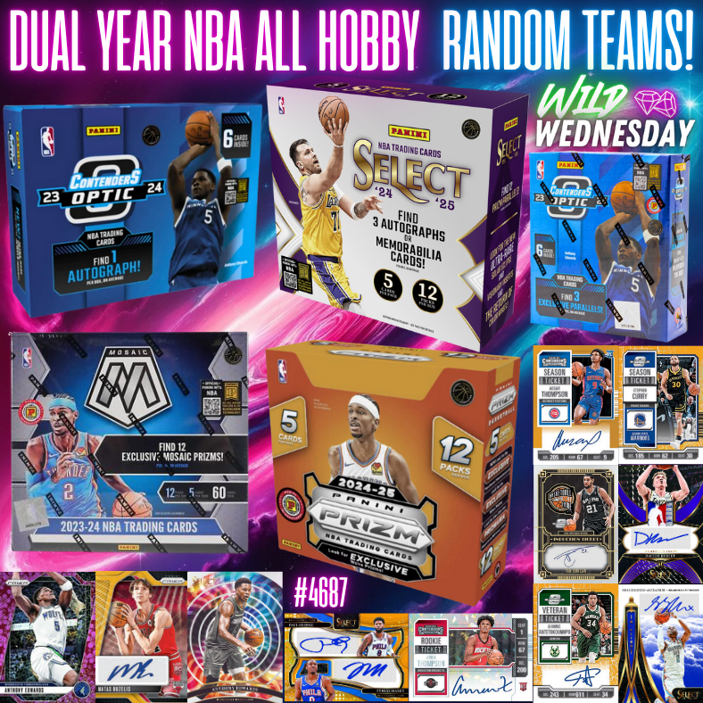 Break 4687 - NBA Dual Year ALL HOBBY Select x Opt Con RANDOM TEAMS!