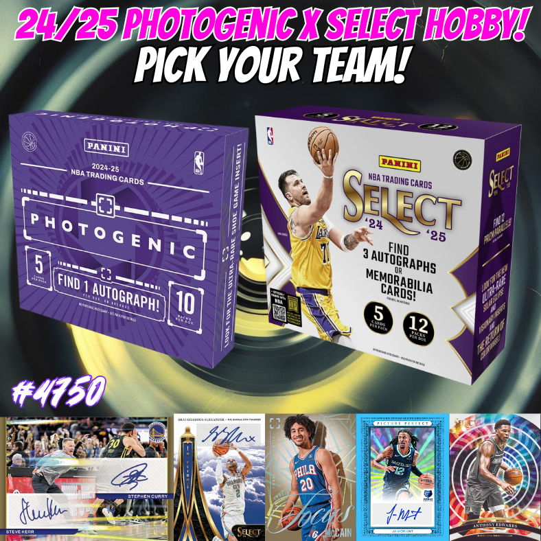 Break 4750 - 24/25 NBA Select x Photogenic HOBBY - Pick Your Team!